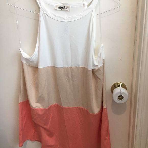 haptics Tops - Color block halter tank